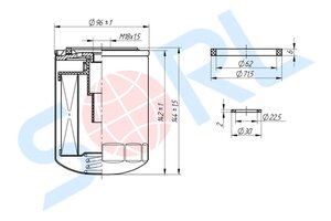 Изображение 3, RL6141BD63 Фильтр топливный ЯМЗ-536 тонкой очистки SORL
