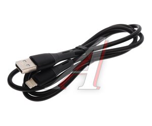 Изображение 1, NB225 black Кабель iPhone (5-) 2.4A 1м черный XO