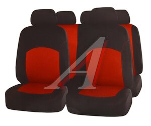 Изображение 1, BST1200 Авточехлы универсальные полиэстер черно-красные (9 предм.) Best PREMIER