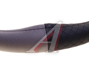 Изображение 3, 361227 Оплетка руля (M) 37-39см серая косичка экокожа "Блэк" PRIME CAR