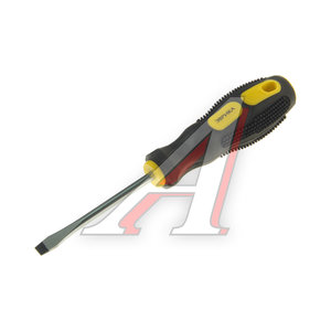 Изображение 1, ER-7DA-05 Отвертка шлицевая SL 5.5х75мм магнитная с противоскользящей ручкой ЭВРИКА