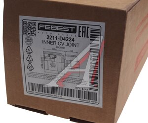 Изображение 4, 2211D4224 ШРУС внутренний KIA Optima (14-) левый комплект FEBEST