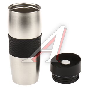 Изображение 3, 380 steel Термокружка 380мл нержавеющая сталь тепло/холод, кнопка