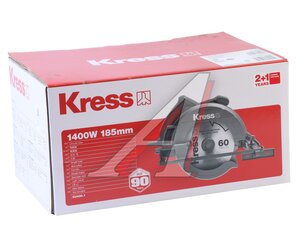Изображение 4, KU420.1 Пила циркулярная 1400Вт 190мм 5200об/мин. KRESS