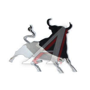 Изображение 2, AB-62417S Эмблема AB-62417 CHROME "БЫК" 75х40мм АВТОСТОП