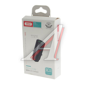 Изображение 3, CC39 Black Устройство зарядное в прикуриватель 1USB 12V черное XO