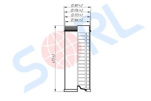 Изображение 5, RL1109AB39 Фильтр воздушный КАМАЗ-5490, 6520 дв.OM457LA LIEBHERR LTM 1130-5.1 дополнительный SORL