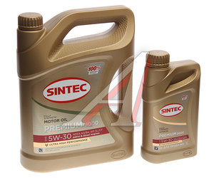 Изображение 1, 600228 Масло моторное PREMIUM 9000 A3/B4 5W30 синт.4+1л SINTEC