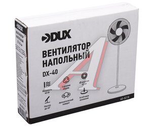 Вентилятор напольный 3 скорости 43см 40Вт белый USB DUX, ,
                                                          фото 3 Изображение 3, 60-0218 Вентилятор напольный 3 скорости 43см 40Вт белый USB DUX