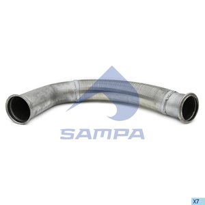 Изображение 2, 050.462 Труба приемная глушителя DAF с гофрой SAMPA
