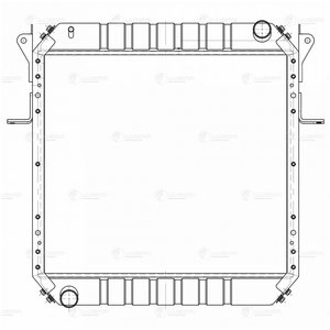 Изображение 13, LRC12371 Радиатор МАЗ-437030, 437041, 437130 алюминиевый 3-х рядный дв.Deitz, Д-245.30Е2 ЕВРО-3 LUZAR
