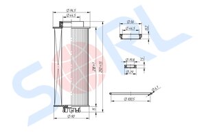 Изображение 4, RL6141BC18 Фильтр топливный DAF XF105 SORL