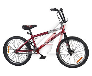 Изображение 8, T21B603 B Велосипед 20" 1-ск. BMX бордовый HILAND