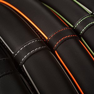 Изображение 1, AP-2020 BK/GY (S) Оплетка руля (S) 35-37см черно-серая нубук AUTOPROFI