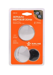 Изображение 2, AMR-08 Зеркало дополнительное мертвой зоны сферическое 50мм на скотч 2шт. AIRLINE