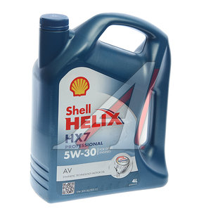 Изображение 1, 5055107433791 Масло дизельное HELIX PROFESSIONAL HX-7 AV 5W30 п/синт.4л SHELL