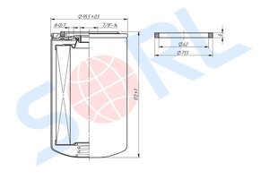 Изображение 3, RL6141YT05 Фильтр топливный DONGFENG SORL