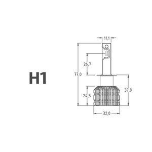 Изображение 5, LAN01K6 Лампа светодиодная 12V H1 P14.5s бокс (2шт.) MTF