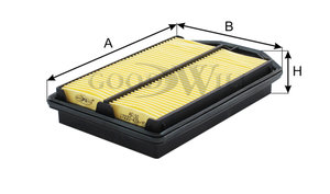 Изображение 3, AG190 Фильтр воздушный HONDA CR-V (07-12) (2.4) GOODWILL