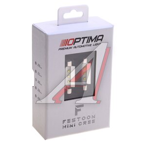 Изображение 3, OP-F-CAN-42 Лампа светодиодная 12V C5W SV8.5-8 39мм бокс (2шт.) OPTIMA