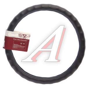Изображение 1, GD-401(01) XL/ХL, черная Оплетка руля (XL) 41-43см черная кожа TORINO