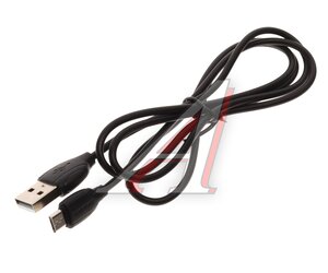 Изображение 1, BX19 черный Кабель micro USB 2.4A 1м BOROFONE