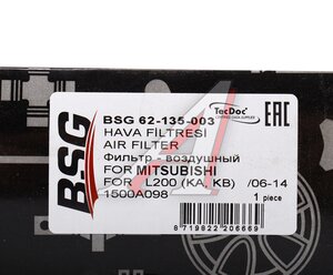 Изображение 4, BSG62135003 Фильтр воздушный MITSUBISHI L200 (05-) BSG