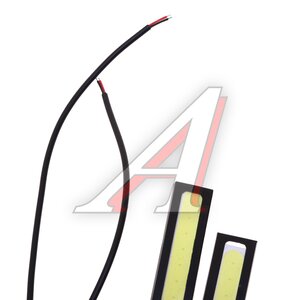 Изображение 3, 25695 Огни ходовые дневного света 12V комплект 1 светодиод 140х18мм плоские MEGAPOWER