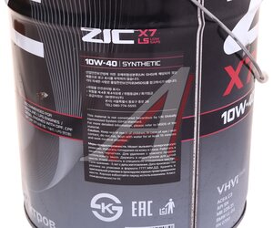 Изображение 2, 192620 Масло моторное X7 LS SN/CF/C3 10W40 синт.20л ZIC