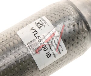 Изображение 2, VTL55200 IB Гофра глушителя 55x200 трехслойная innerbraid нержавеющая сталь МЗГС