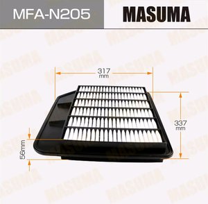 Изображение 4, MFA-N205 Фильтр воздушный NISSAN Patrol (Y62) (10-) MASUMA
