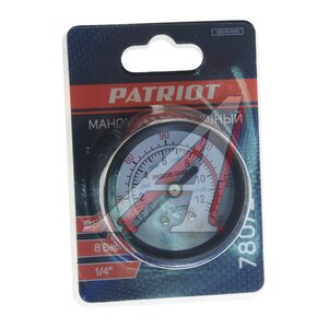Изображение 3, 830901000 Манометр 1/4" (0-12Bar) d=50мм индикатор давления PATRIOT