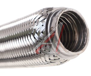 Изображение 2, VTL40300 IL Гофра глушителя 40x300 трехслойная interlock нержавеющая сталь МЗГС