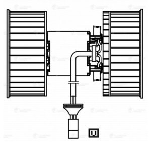 Изображение 3, LFh1603 Вентилятор IVECO Stralis отопителя салона (с крыльчаткой) LUZAR
