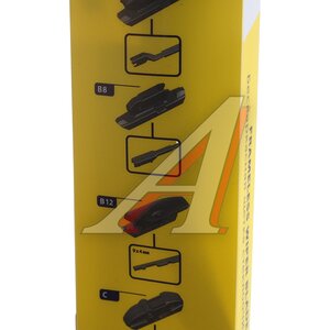 Изображение 7, GY000437 Щетка стеклоочистителя 430мм бескаркасная (8 адаптеров) Premium GOODYEAR