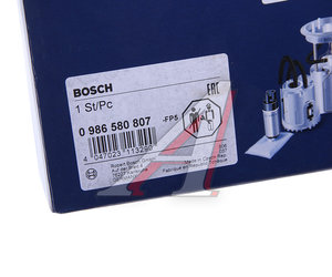 Изображение 7, 0986580807 Насос топливный OPEL Tigra B (04-), Vectra C (02-) BOSCH