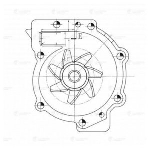 Изображение 4, LWP1045 Насос водяной VOLVO S40, S60, V70, XC60 (08-), XC90 LUZAR