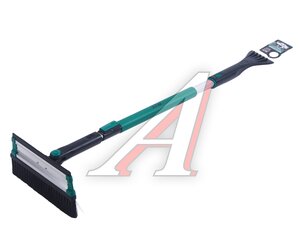 Изображение 1, A85365S Щетка со скребком телескопическая 89-126см поворотная черно-бирюзовая AVS