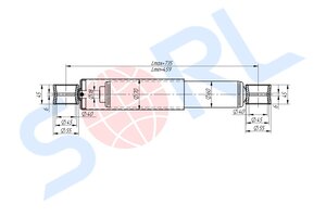 Изображение 2, 29050060010 Амортизатор КАМАЗ, ПАЗ-3205 275/460 SORL