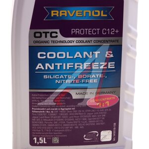 Изображение 3, 1410110-150-01-999 Антифриз фиолетовый Concentrate 1.5л OTC Protect C12+ RAVENOL