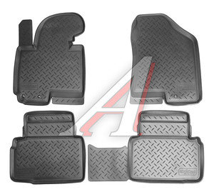 Изображение 1, NPL-Po-31-14 Коврик салона HYUNDAI ix35 (10-) полиуретан (4 предм.) NORPLAST