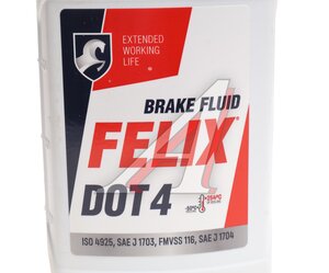 Изображение 2, 430130005 Жидкость тормозная DOT-4 455г FELIX