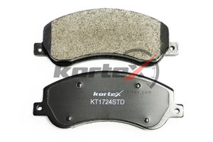 Колодки тормозные FORD Transit (06-) передние (4шт.) KORTEX, GDB1724, 1433952/ 1371402/ 1488962/ 2H0698151/ 6C112K021AE,
                                                          фото 2 Изображение 2, KT1724STD Колодки тормозные FORD Transit (06-) передние (4шт.) KORTEX