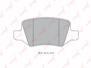 Изображение 1, BD5310 Колодки тормозные MERCEDES A (W169), B (W245) задние (4шт.) LYNX