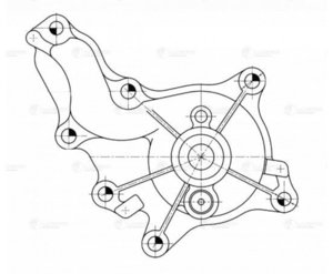 Изображение 3, LWP1950 Насос водяной TOYOTA Camry (11-) LUZAR
