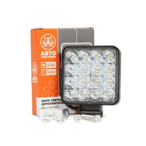 Изображение 1, AE48S-16LED-PC-MINI Фара рабочего света круглая 85х21х112 48Вт 16 светодиодов рассеянный свет AVTOELECTRICA