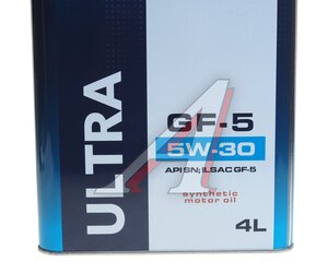 Изображение 2, 4637271 Масло моторное ULTRA GF-5 5W30 синт.4л MICHI