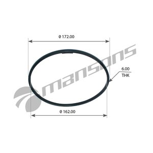 Изображение 1, 100.655 Кольцо уплотнительное SCANIA 3, 4 series ступицы (150х160х5мм) пробковое MANSONS