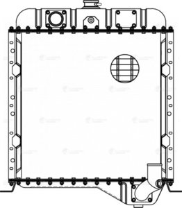 Изображение 3, LRc0651 Радиатор ТТ-4 алюминиевый 3-х рядный LUZAR