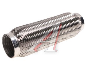 Изображение 1, VTL64280 IL Гофра глушителя 64x280 трехслойная interlock нержавеющая сталь МЗГС